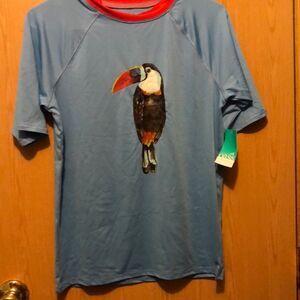 Oasis size large 14/16 swim shorts and rash guard NWT